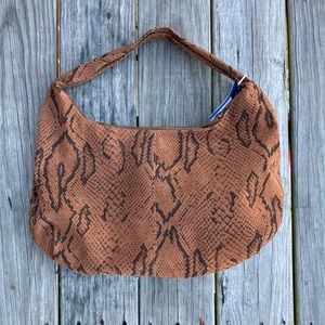 NWT Snake Print Hobo Bag